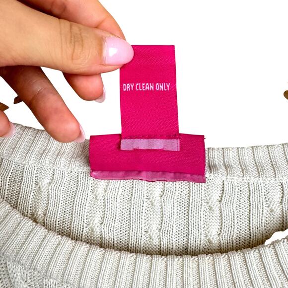 Lady Vesi Baylor BU Embroidered Silk Cotton Blend Long Sleeve Cable Knit Sweater - Picture 12 of 12